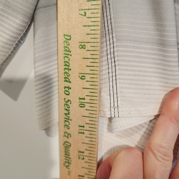 Billabong All Day Striped Pro Board Shorts Lines Swimming Trunks Grey Ombre sz M - Picture 12 of 13